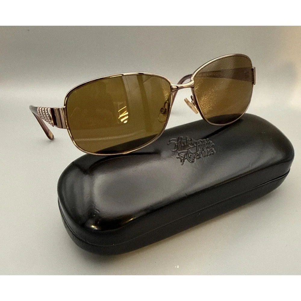 Saks Fifth Avenue Vintage Authentic Aviator Sunglass Frames 59S: & Case-0DY6